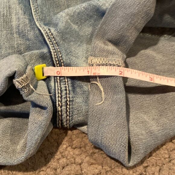 Blue Savvy Jean Shorts Denim Size 3 Junior Stars & Stripes - Picture 8 of 11